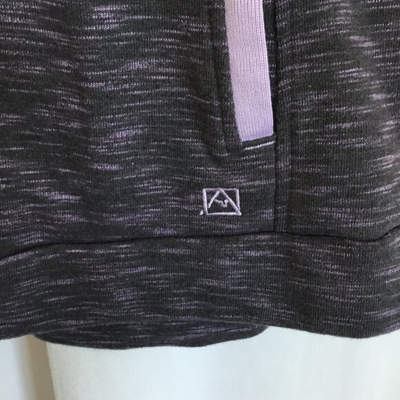 Avalanche Quarter Snap Sweatshirt Thermal Pullover Size Medium in Purple Active - Picture 5 of 10